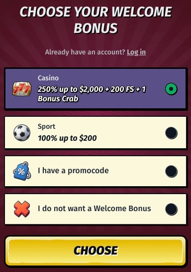 ally spin casino login